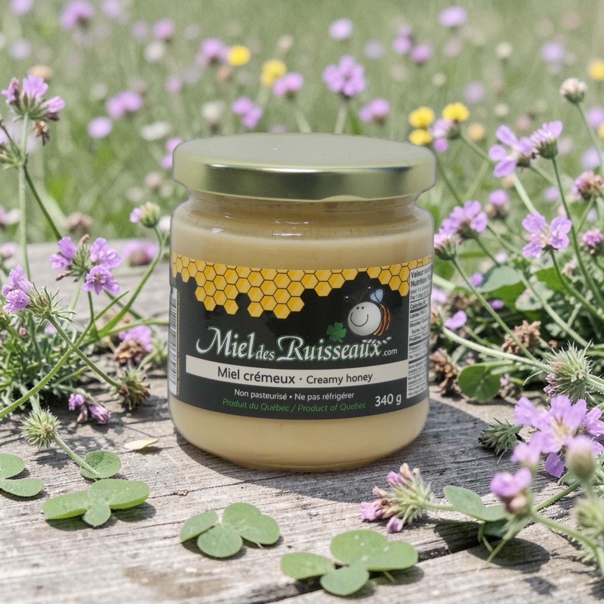 Miel crémeux du Québec 340 g Miel des Ruisseaux