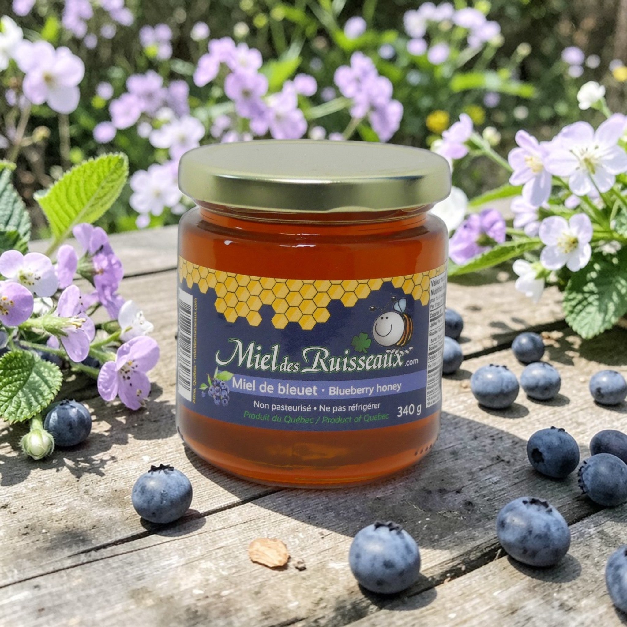 Miel de bleuets du Québec pot 340 g