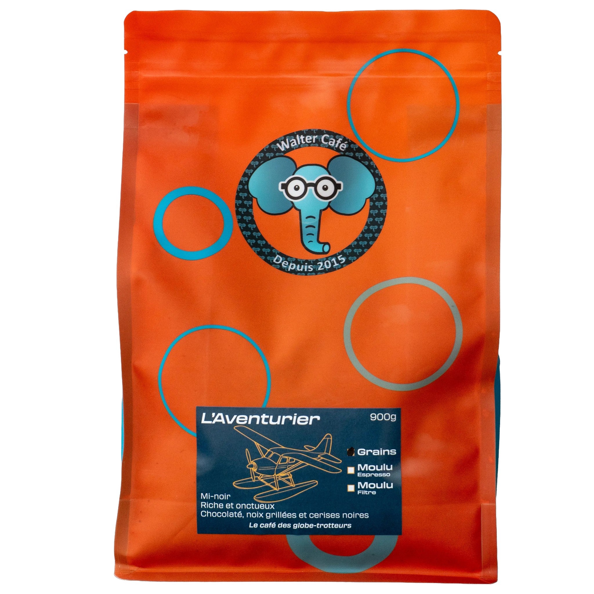 Café Walter L’Aventurier 300g en grains du Québec