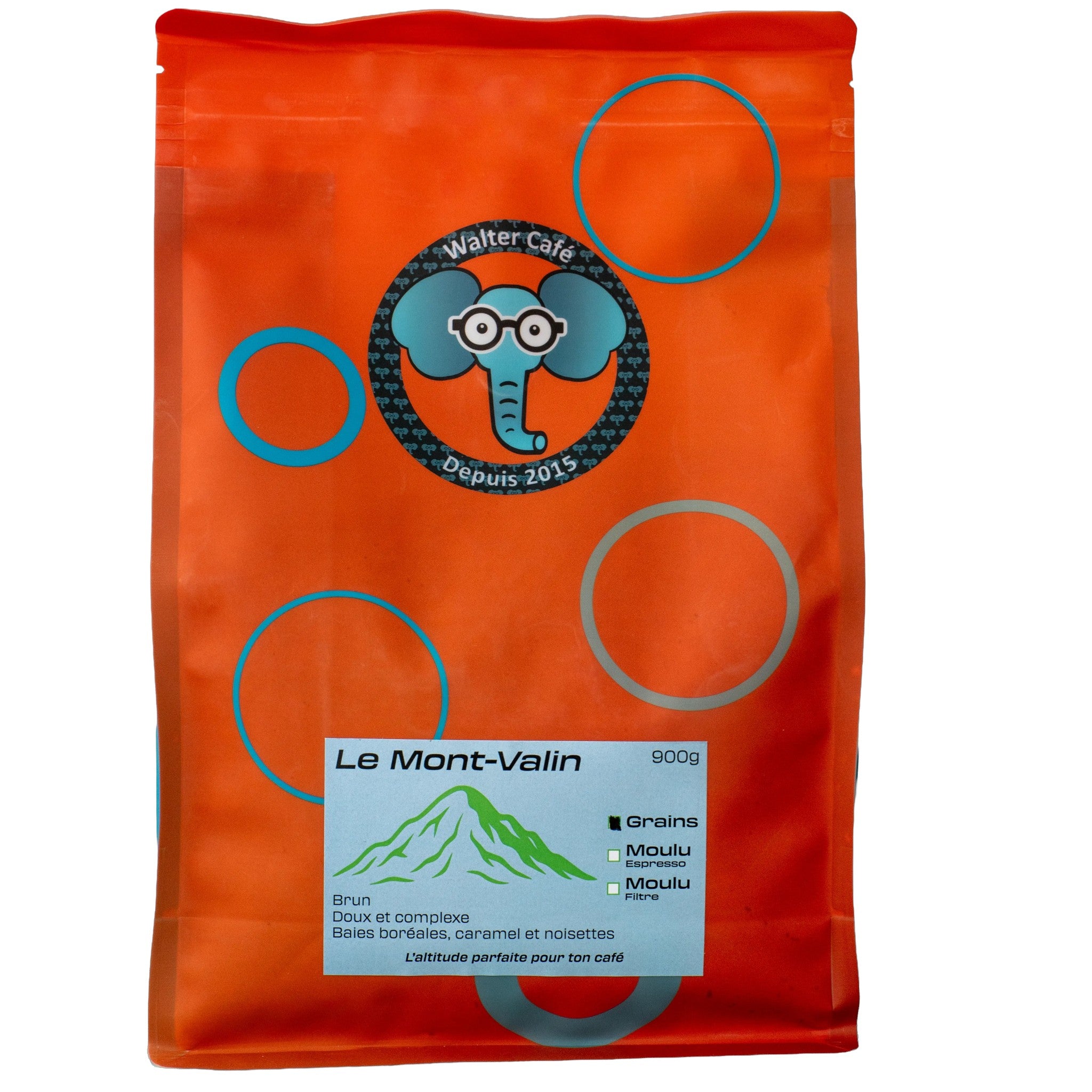 Café Walter Le Mont-Valin 300g en grains du Québec