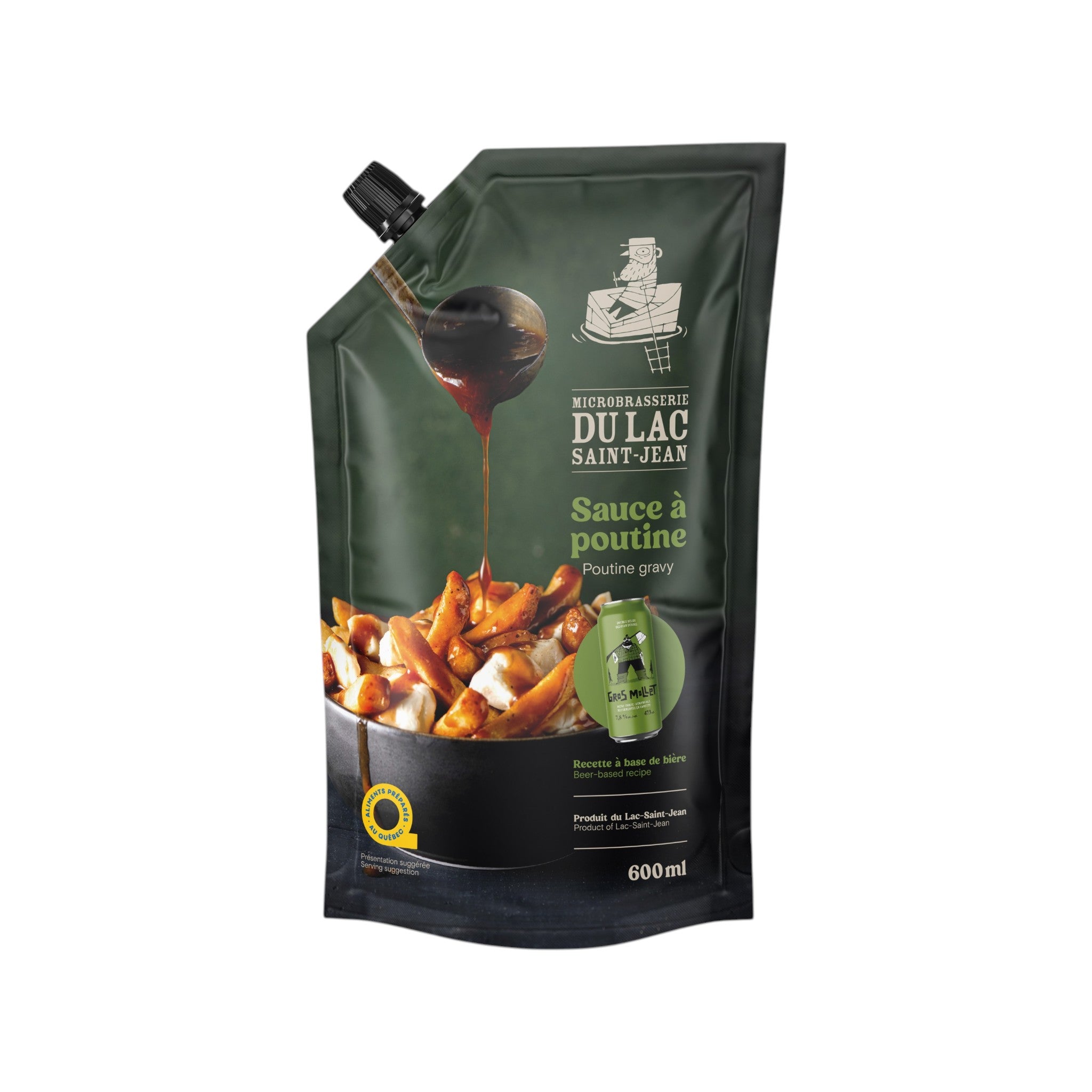 Sauce à poutine Gros Mollet Microbrasserie du Lac Saint-Jean 600 ml